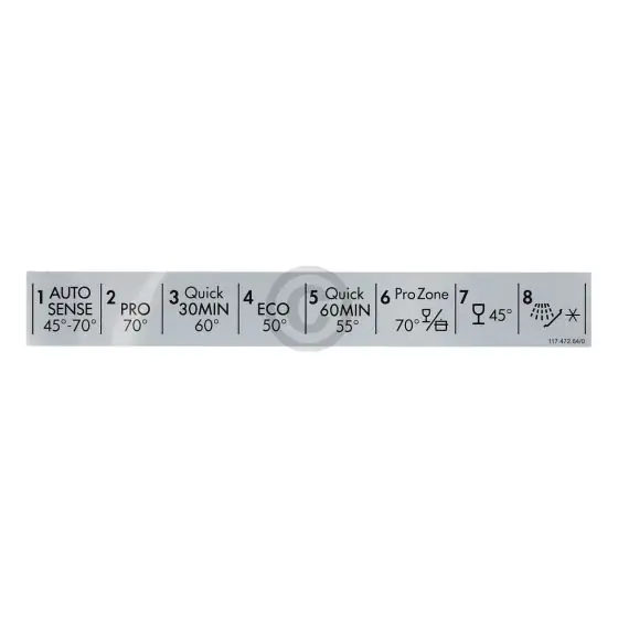 Etikett AEG 1174726404 fr Geschirrspler (KD-1174 Expressversand